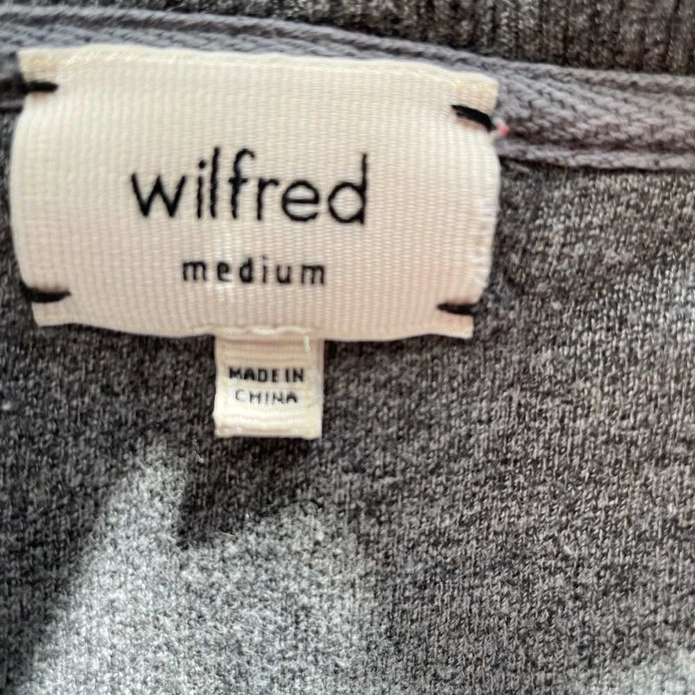 Aritzia Wilfred Cocoon Open Front Cardigan Sweat Shirt  Soft Gray Size  M‎ - Picture 6 of 10
